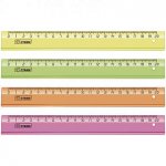 Линейка 20см.Прозрачная Стамм