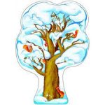 Плакат вырубной в пакете Дуб зимний 