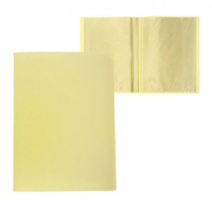 картинка Папка с 30 файлами А4 50 мк желтая  учколлектор чебоксары