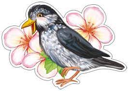 картинка Мини-плакат вырубной Скворец  учколлектор чебоксары