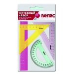 Набор геометрический малый 4 предмета 