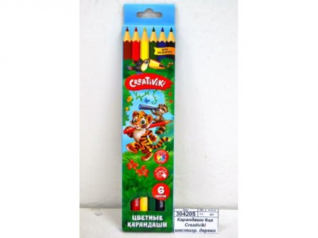 картинка Каранд. 6 цветов . Лесные малыши  учколлектор чебоксары