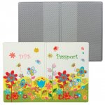 Обложка для паспорта кож/зам Цветы 