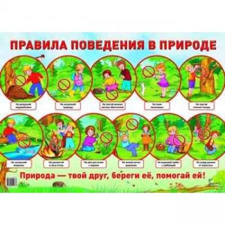 картинка Плакат А-2 Сфера Правила поведения в природе учколлектор чебоксары