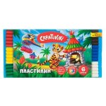 Пластилин 6 цветов 90гр Креативики 