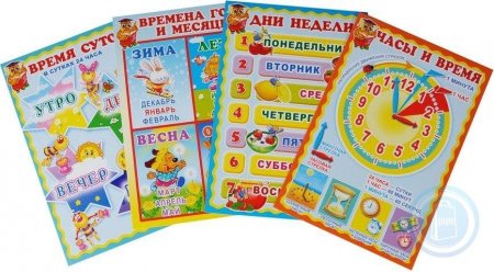картинка Комплект мини-плакатов Часы и время учколлектор чебоксары