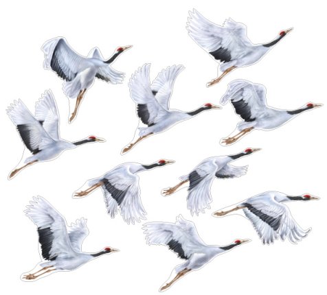 картинка Комплект вырубных мини-плакатов Журавли учколлектор чебоксары