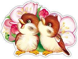 картинка Мини-плакат вырубной  Воробьи  учколлектор чебоксары