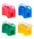 Точилка пласт. цветная с резьбой 