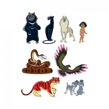 картинка Комплект вырубных мини-плакатов Маугли учколлектор чебоксары