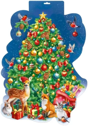 картинка Фигура вырубная Елочка и зверюшки учколлектор чебоксары