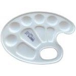 Палитра овальная пластик 