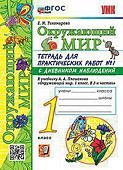 Тихомирова  Е,М Окружающий мир  тетрадь для практических работ 1класс в 2х 2024г