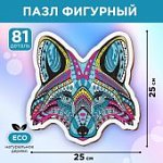 Пазл деревянный фигурный Енот, в раме