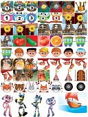 Развивающие тесты для детей 118 наклеек 3+