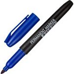 Маркер перманентный круглый синий 5,0 мм 