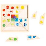 Деревянный пазл Паучок Цвета