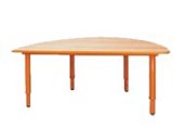 Стол игровой полукруглый (регулир) СИПР (лт-оранж)