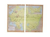 Учебная карта "Россия в  19 - нач. 20 столетия"