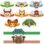 Комплект масок-ободков Играем в сказку Муха-Цокотуха