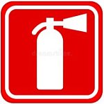 Табличка Огнетушитель порошковый+ правила - знак н
