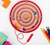 Лабиринт магнитный Волчок, цвета МИКС