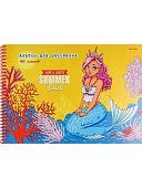 Альбом для рисования А4 40 листов Русалки на берегу цветная спираль