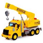 Кран Профи, инерционный, свет и звук, цвет жёлтый