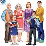 Комплект для украшения интерьера.Семья.