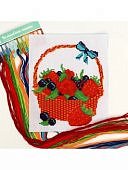 Вышивка крестиком Корзинка с ягодой 20 * 25 см