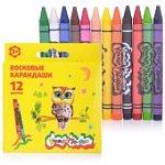 Карандаши восковые 12 цв. Каляка-Маляка