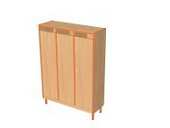 Шкаф детской одежды ШДО (3))(т-оранж) Светоч 976х352х1365