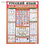 Плакат Русский язык для дошкольников. А2