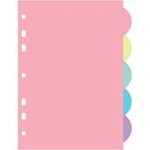 Разделитель 5 цвет.А-4 пластик deVENTE