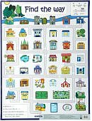 Плакат  Найди дорогу Find the way Наглядное пособие (Айрис)